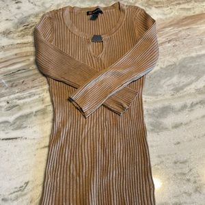 NWOT INC International Concepts 3/4 sleeve jersey top size small